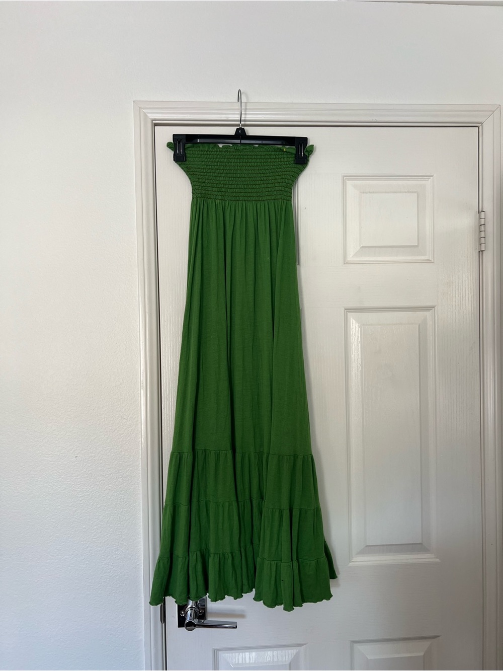 Akualani Emerald Green Strapless Maxi Skirt / Dress